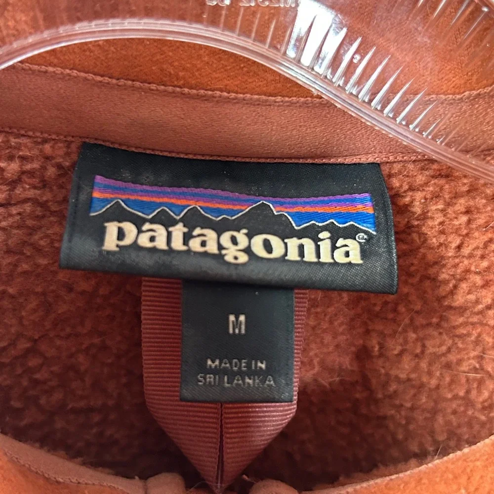 Patagonia Better Sweater 1/4 Zip Pullover Burnt Orange Heather‎ Womens Medium - Picture 4 of 9